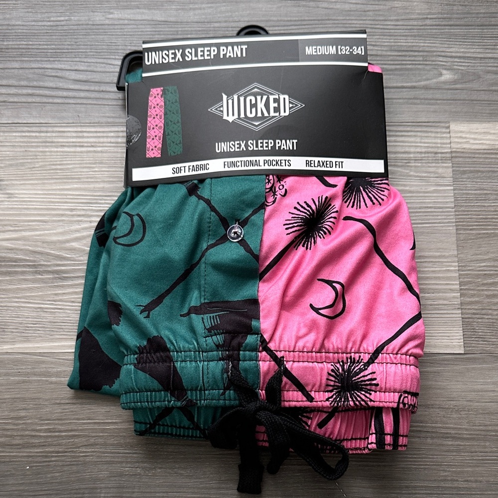 Wicked Unisex Sleep Pant - Green & Pink